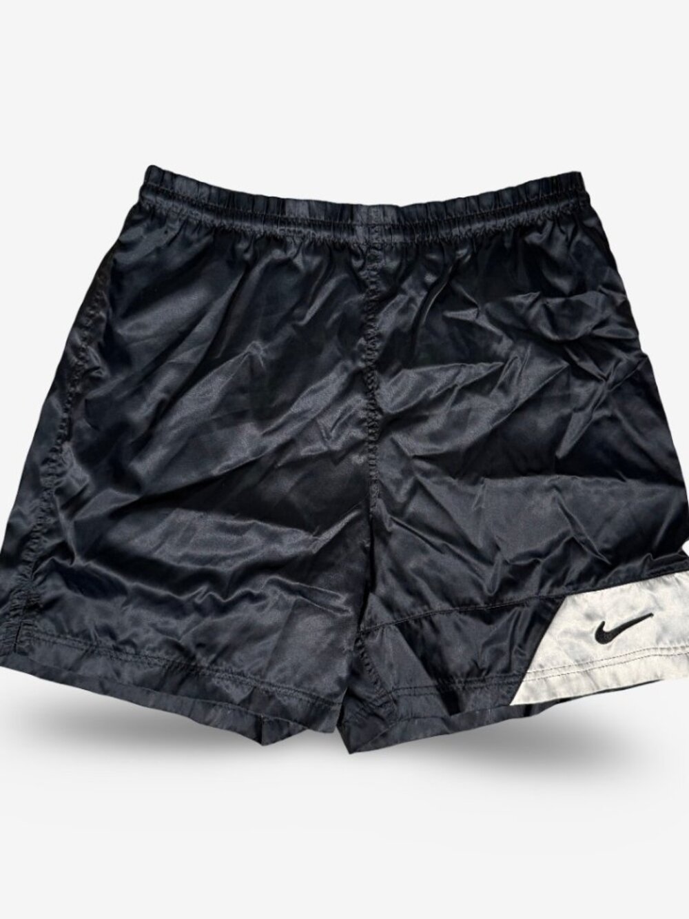 Vintage 90s Nike Satin Style Logo Swoosh Shorts